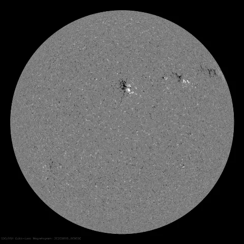 Image of Sun's magnetic field