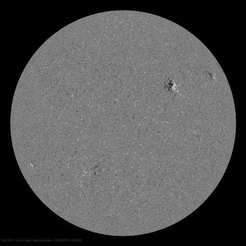 Image of Sun's magnetic field