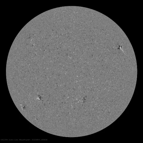 Image of Sun's magnetic field