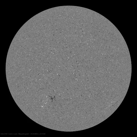 Image of Sun's magnetic field