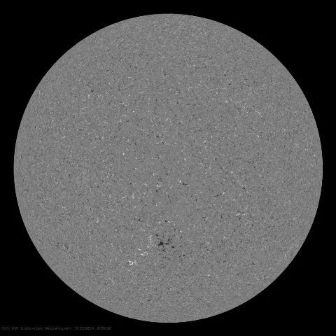 Image of Sun's magnetic field