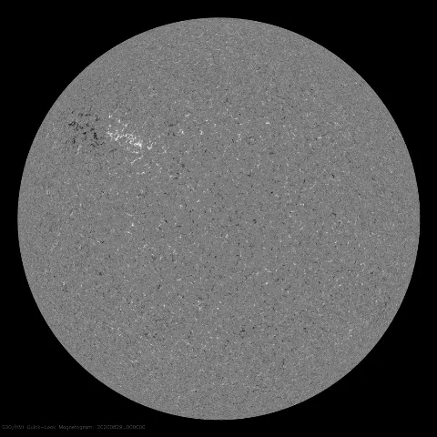 Image of Sun's magnetic field