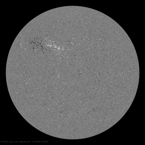 Image of Sun's magnetic field