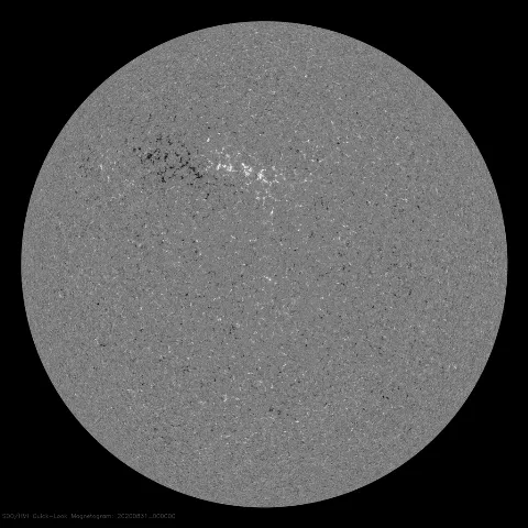 Image of Sun's magnetic field