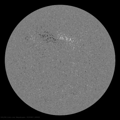 Image of Sun's magnetic field