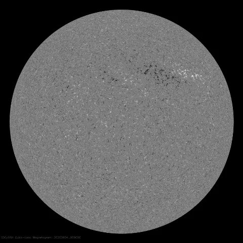 Image of Sun's magnetic field