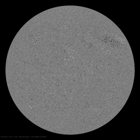 Image of Sun's magnetic field