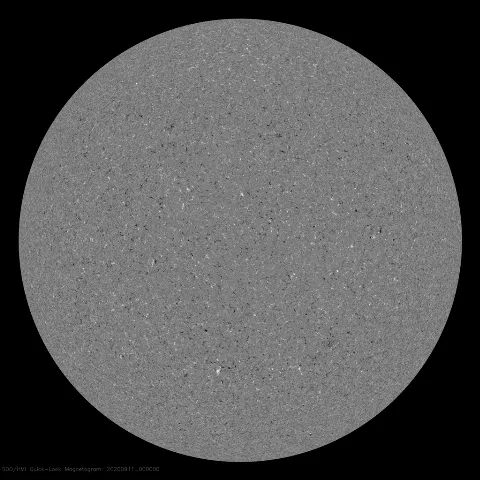 Image of Sun's magnetic field