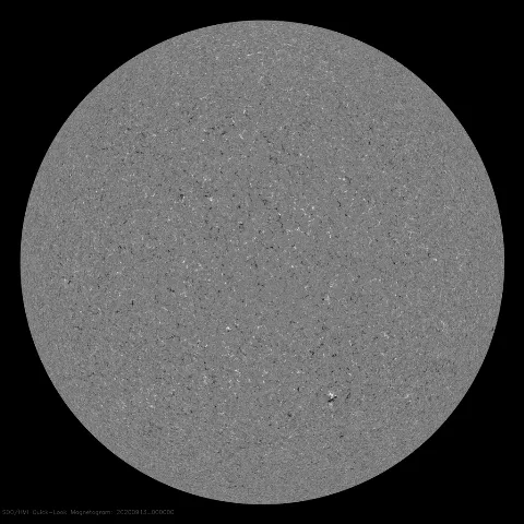 Image of Sun's magnetic field