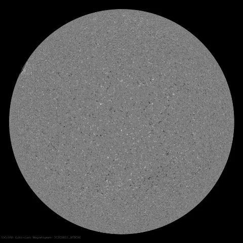 Image of Sun's magnetic field