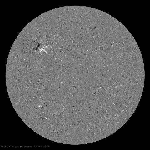 Image of Sun's magnetic field