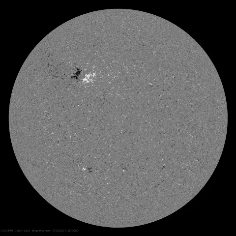 Image of Sun's magnetic field