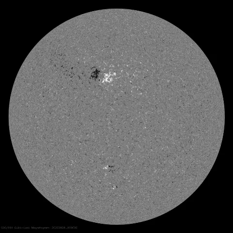 Image of Sun's magnetic field