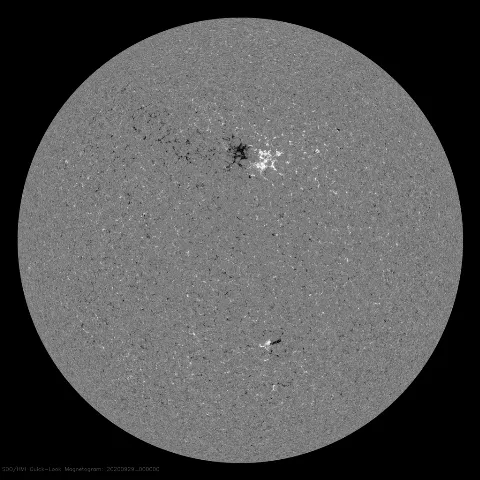 Image of Sun's magnetic field