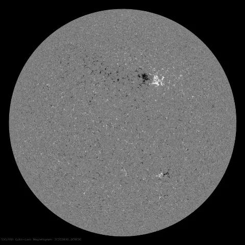 Image of Sun's magnetic field