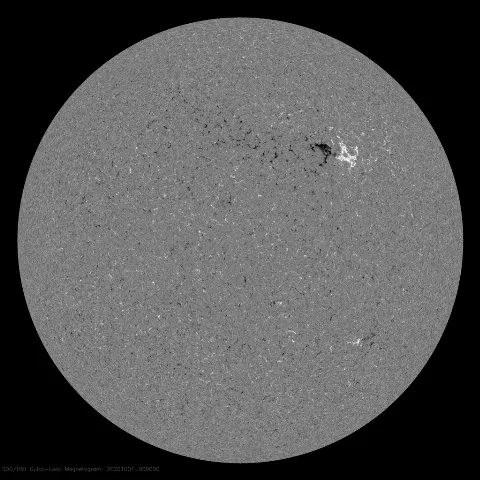 Image of Sun's magnetic field