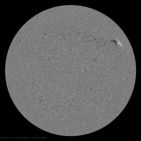 Image of Sun's magnetic field