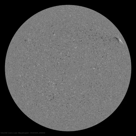 Image of Sun's magnetic field