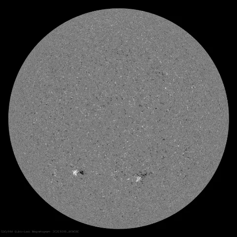 Image of Sun's magnetic field