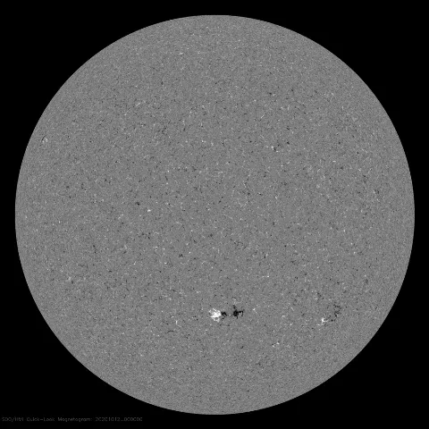 Image of Sun's magnetic field