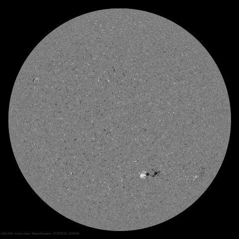 Image of Sun's magnetic field