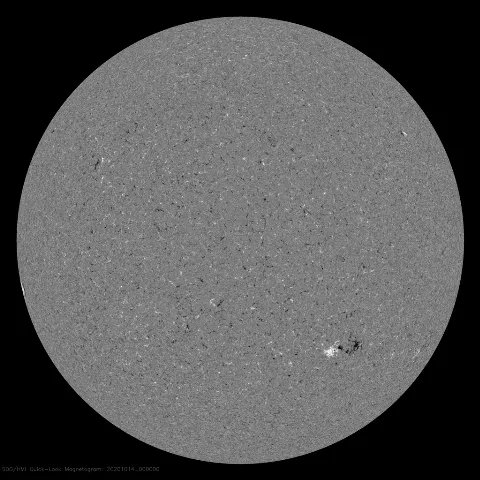 Image of Sun's magnetic field