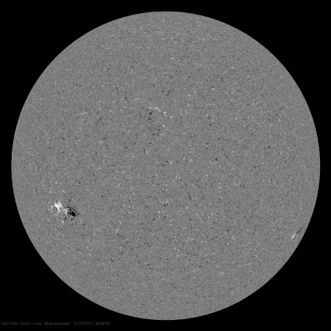 Image of Sun's magnetic field