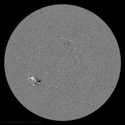 Image of Sun's magnetic field