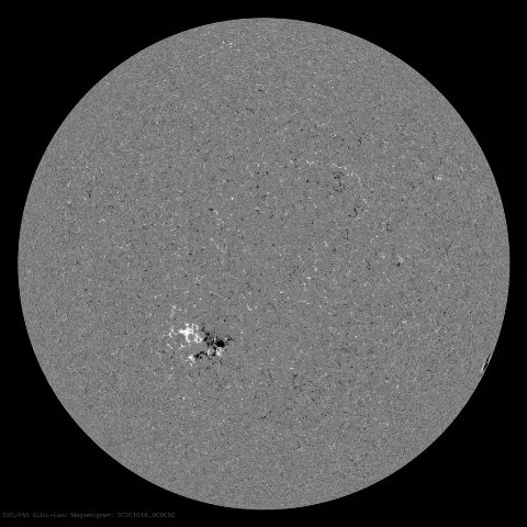 Image of Sun's magnetic field