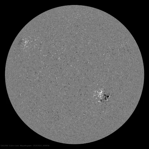 Image of Sun's magnetic field