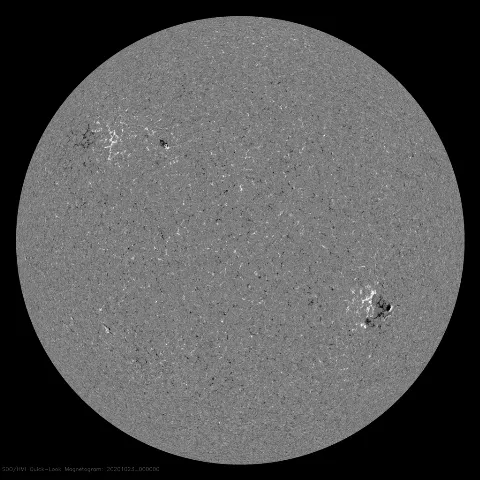 Image of Sun's magnetic field