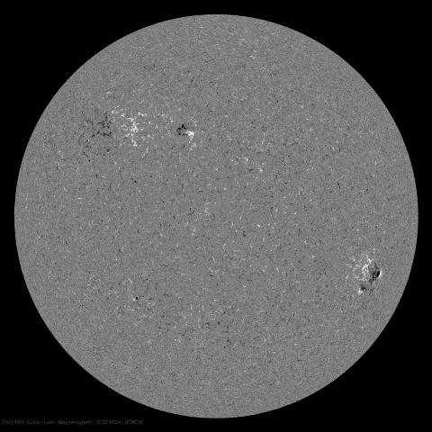 Image of Sun's magnetic field