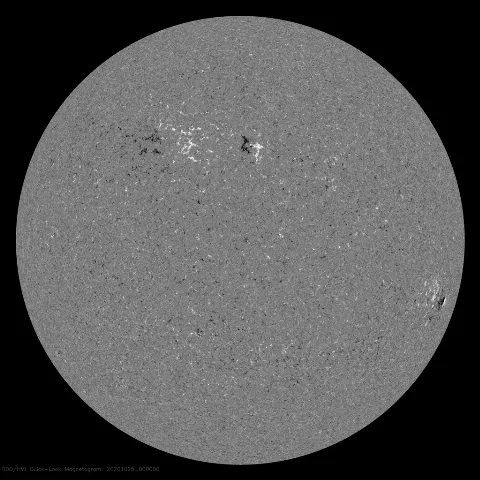 Image of Sun's magnetic field