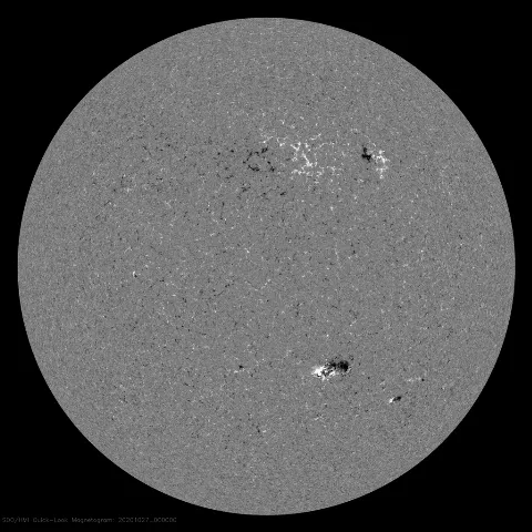 Image of Sun's magnetic field