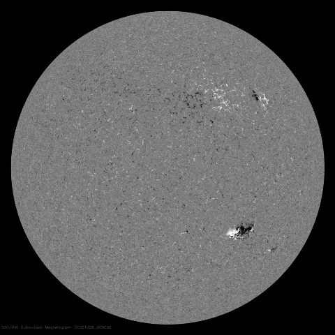 Image of Sun's magnetic field