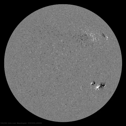 Image of Sun's magnetic field