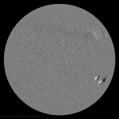 Image of Sun's magnetic field