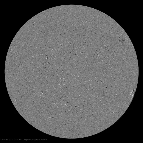 Image of Sun's magnetic field