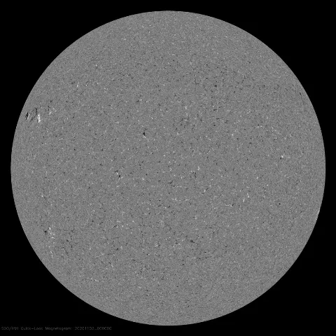 Image of Sun's magnetic field