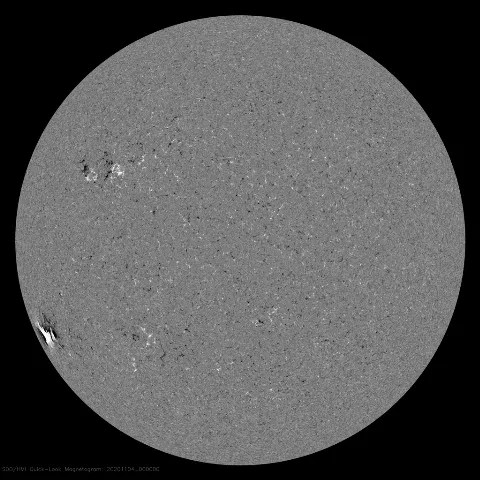 Image of Sun's magnetic field