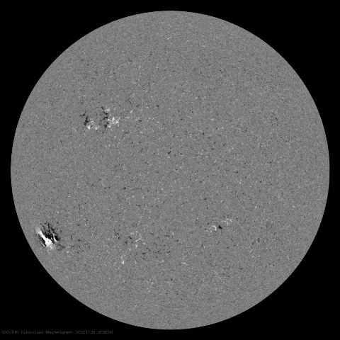 Image of Sun's magnetic field