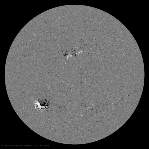 Image of Sun's magnetic field