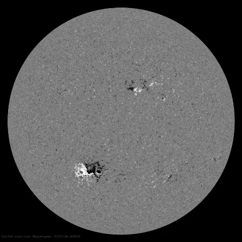 Image of Sun's magnetic field