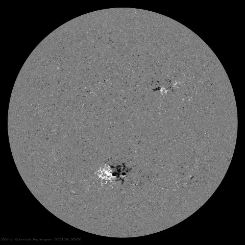 Image of Sun's magnetic field