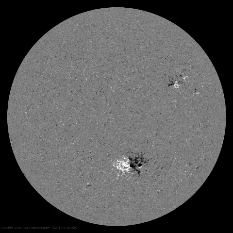 Image of Sun's magnetic field