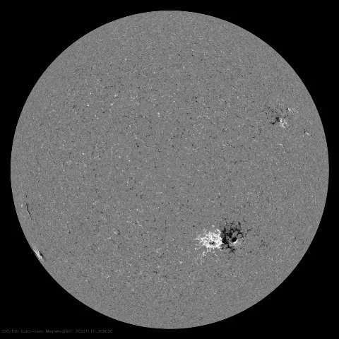 Image of Sun's magnetic field