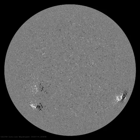 Image of Sun's magnetic field