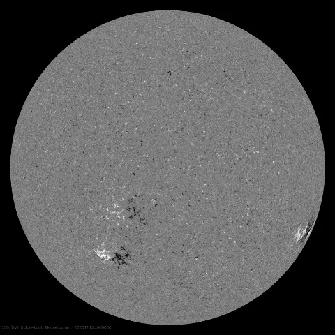 Image of Sun's magnetic field