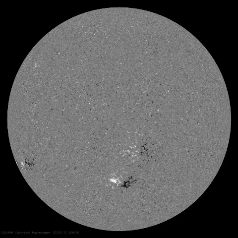 Image of Sun's magnetic field