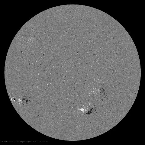 Image of Sun's magnetic field